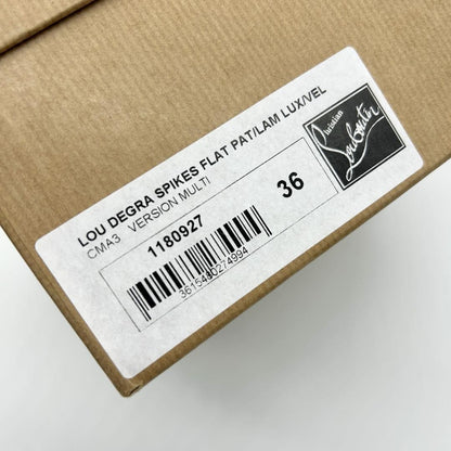 Christian Louboutin Sneakers Shoes High-cut Studs EU 36 US 6 Blue Silver Auth