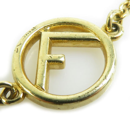 FENDI Bracelet Bangle F is Metal Gold Authentic