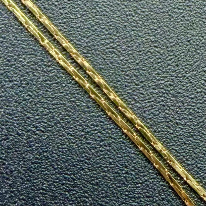 Saint Laurent Necklace Pendant YSL Cassandra Metal Rhinestone Gold Authentic