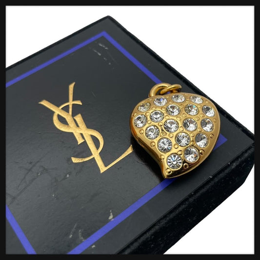 Saint Laurent Necklace Top YSL Cassandra Gold Authentic