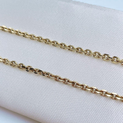 Saint Laurent Necklace Pendant YSL Logo Rhinestone Gold Authentic