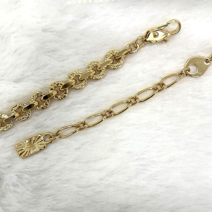 Saint Laurent Necklace Pendant Circle YSL Cassandra Gold Authentic