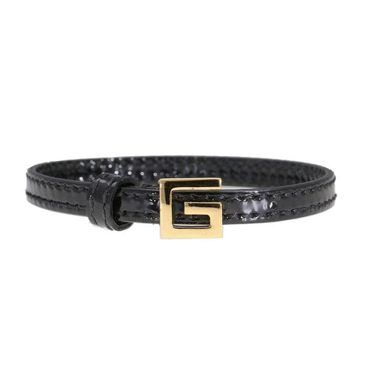GUCCI Bracelet Bangle Black Gold Authentic