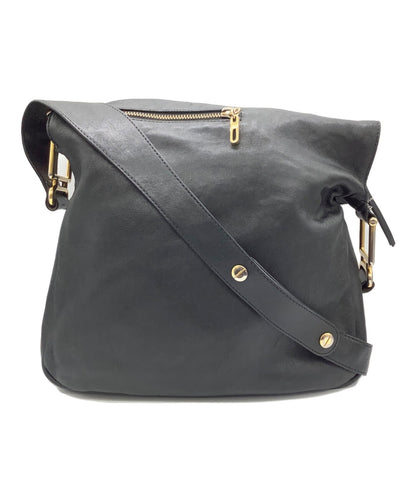 Chloe shoulder bag Purse Leather Black Gold Authentic Women's Used