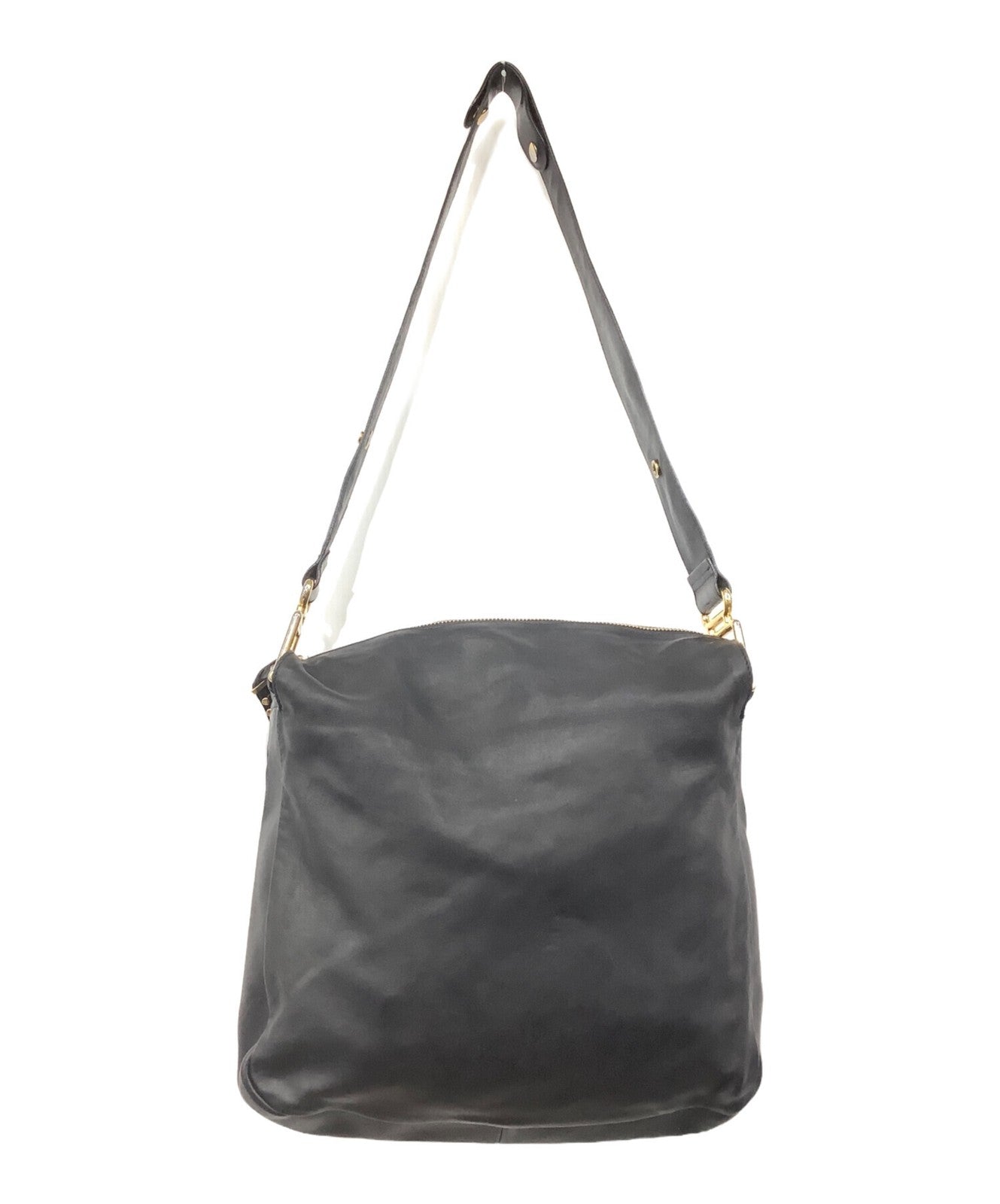 Chloe shoulder bag Purse Leather Black Gold Authentic Women's Used