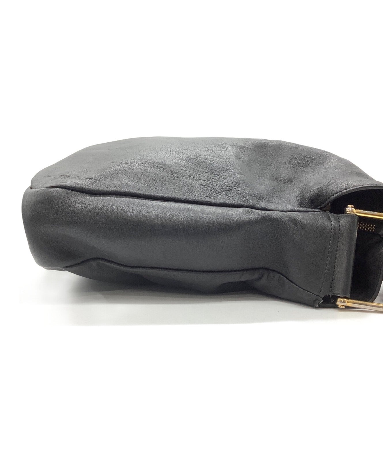 Chloe shoulder bag Purse Leather Black Gold Authentic Women's Used