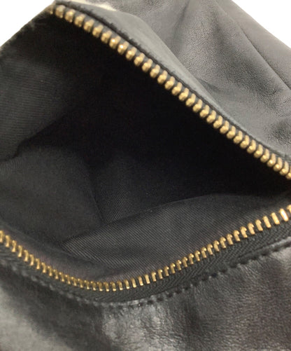 Chloe shoulder bag Purse Leather Black Gold Authentic Women's Used