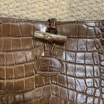 Longchamp handbag Purse Brown Women's Used Authentic
