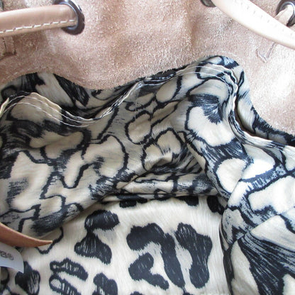 Longchamp Shoulder Bag Purse Suede Brown Beige Authentic