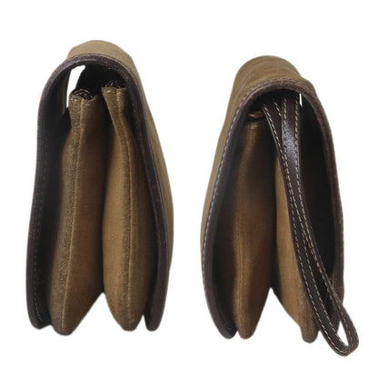 LOEWE Clutch Bag Second Bag Anagram Camel Authentic