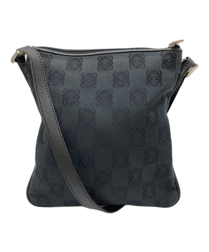 LOEWE Shoulder Bag Purse Anagram Black Authentic