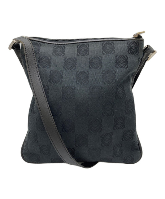 LOEWE Shoulder Bag Purse Anagram Black Authentic
