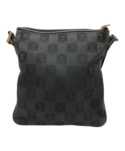 LOEWE Shoulder Bag Purse Anagram Black Authentic