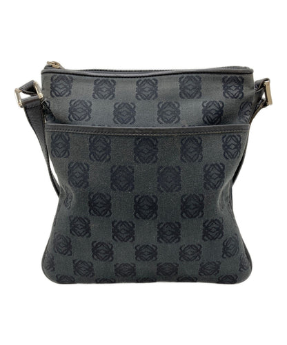 LOEWE Shoulder Bag Purse Anagram Black Authentic