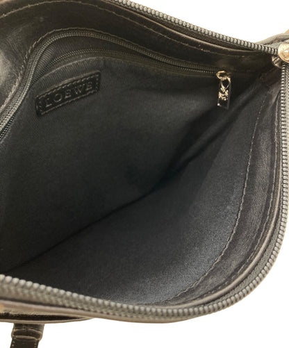 LOEWE Shoulder Bag Purse Anagram Black Authentic