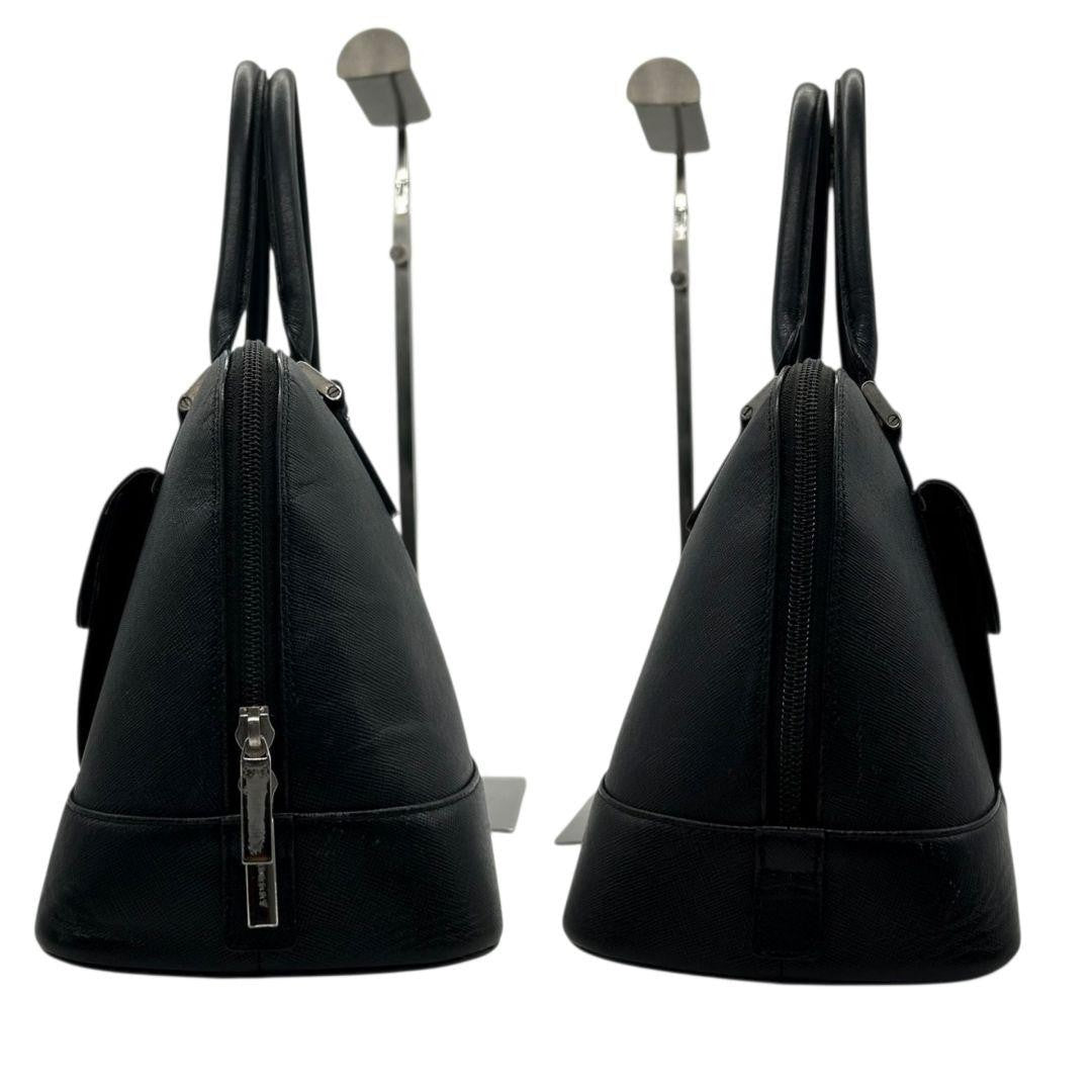 BURBERRY Hand Bag Tote Purse Nova Check PVC Black Authentic