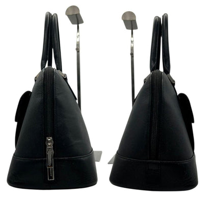 BURBERRY Hand Bag Tote Purse Nova Check PVC Black Authentic