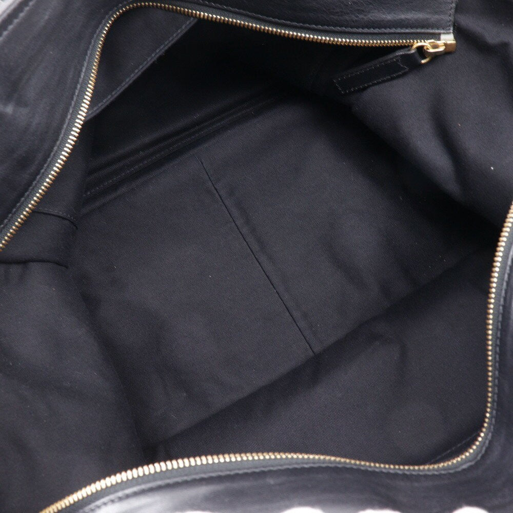 Chloe Hand Bag Tote Purse Leather Brown Black Authentic
