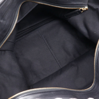 Chloe Hand Bag Tote Purse Leather Brown Black Authentic
