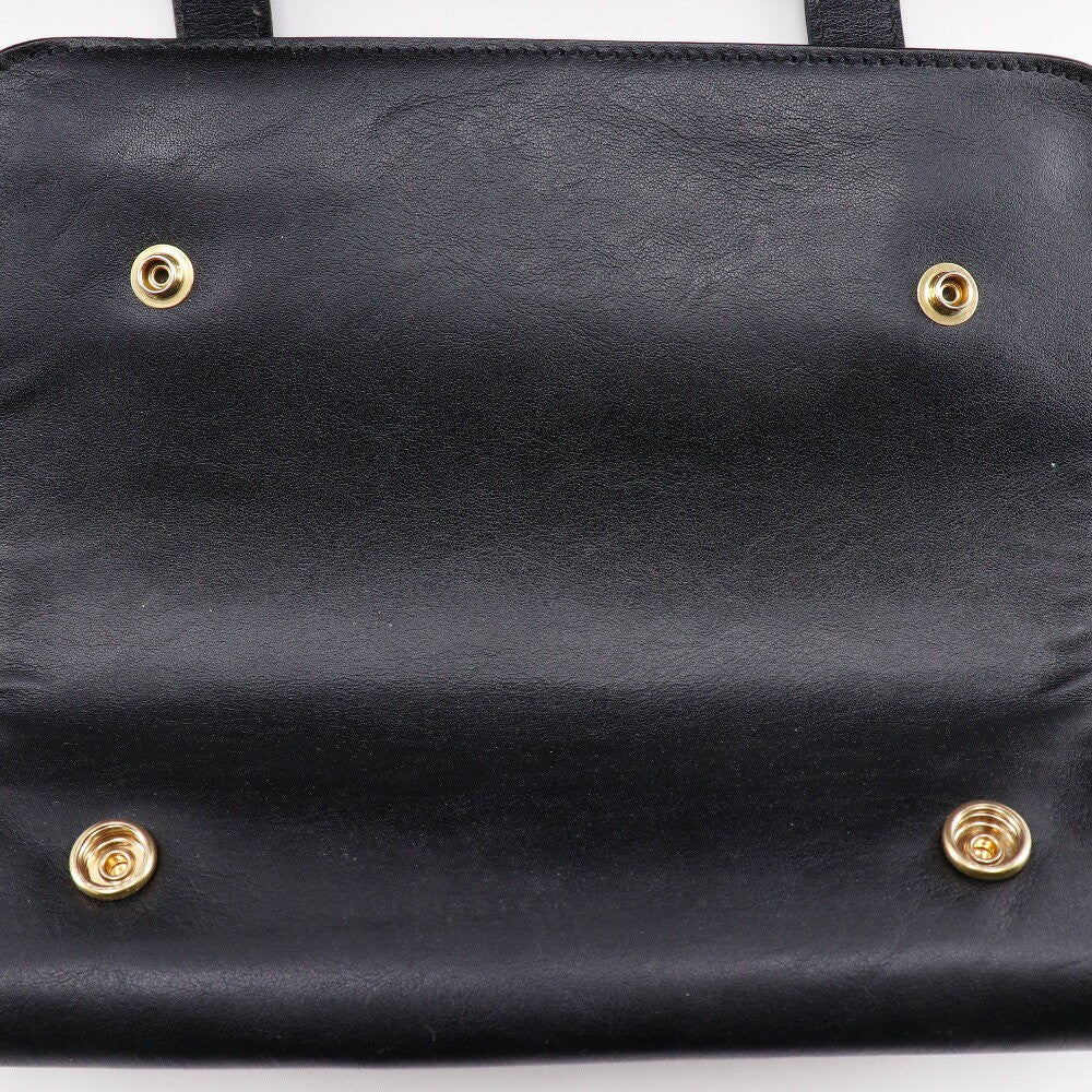 Chloe Hand Bag Tote Purse Leather Brown Black Authentic