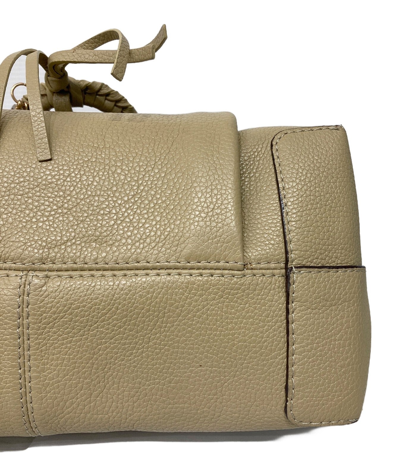 See By Chloe Hand Shoulder Bag Tote Purse joan 2way Beige Authentic