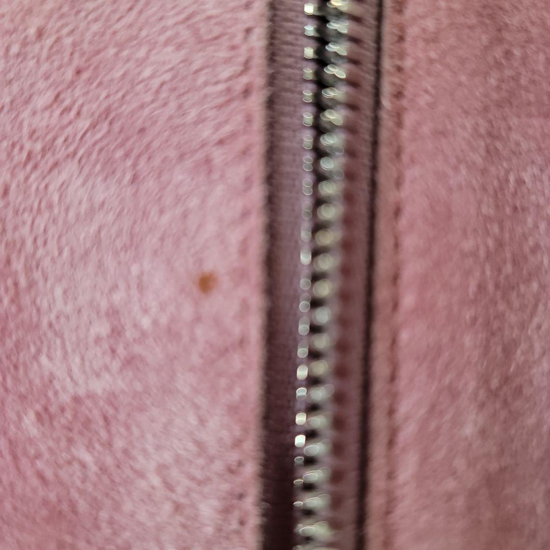 Salvatore Ferragamo Purse handbag Tote Pink Suede Women's Authentic Used