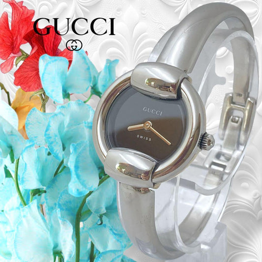 GUCCI Watch Wristwatch Silver Women's Authentic