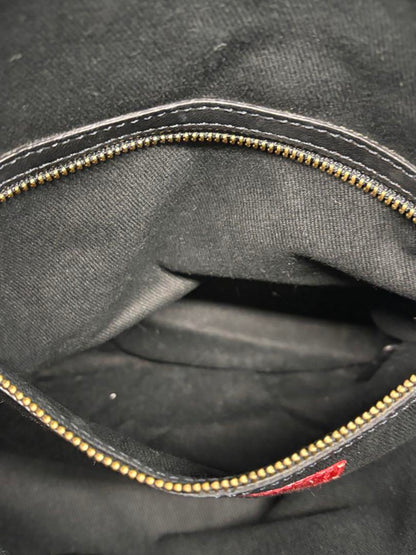 Valentino Garavani Bag Shoulder Hand Tote Purse Leather Authentic Black Gold