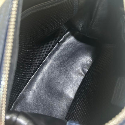 Montblanc Second Bag Clutch Bag Leather Navy Authentic