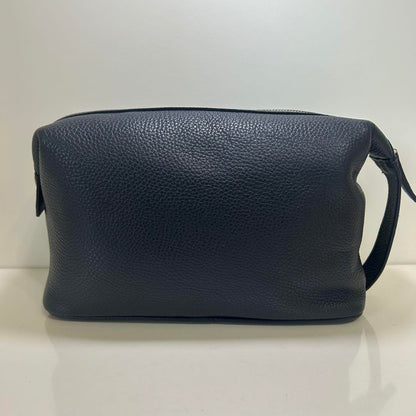 Montblanc Second Bag Clutch Bag Leather Navy Authentic