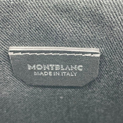 Montblanc Clutch Bag Second Bag Leather Black Authentic
