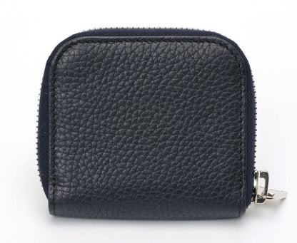 TOM FORD Coin Case Wallet Purse Compact Leather Navy Authentic