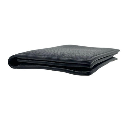 TOM FORD Bi-fold Card Holder Wallet Case Flap Purse Compact Leather Black Auth