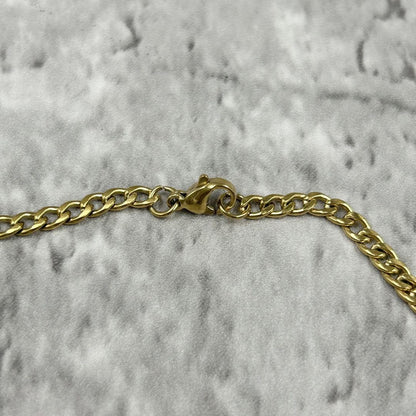 GUCCI Necklace Pendant Interlocking Gold Women Accessory Authentic