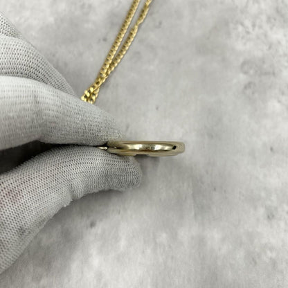 GUCCI Necklace Pendant Interlocking Gold Women Accessory Authentic