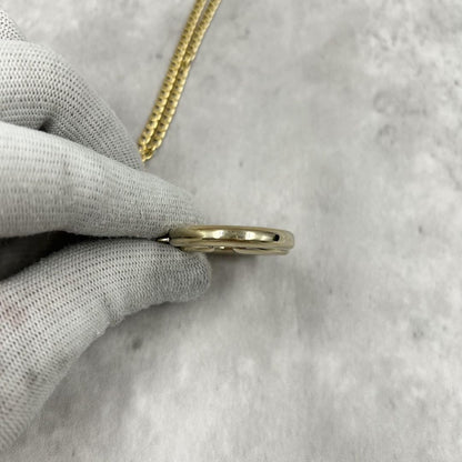 GUCCI Necklace Pendant Interlocking Gold Women Accessory Authentic