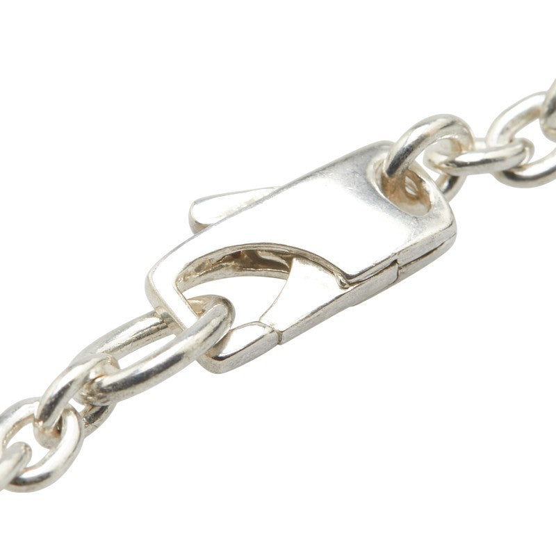 GUCCI Necklace Pendant G logo chain Silver 925 Women Accessory Authentic