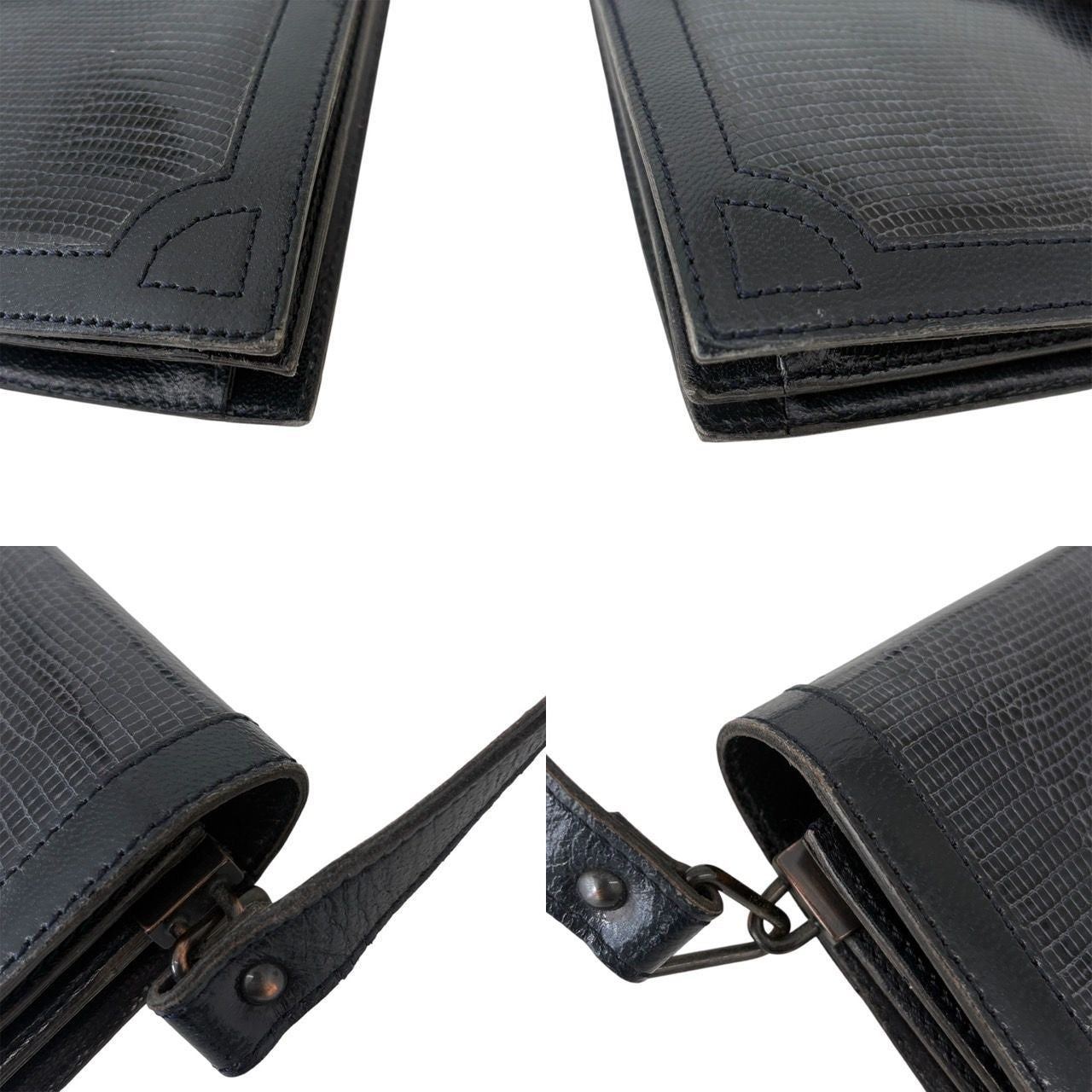Saint Laurent Shoulder Bag Purse YSL Cassandra Leather Authentic Black