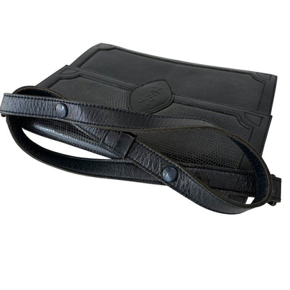 Saint Laurent Shoulder Bag Purse YSL Cassandra Leather Authentic Black