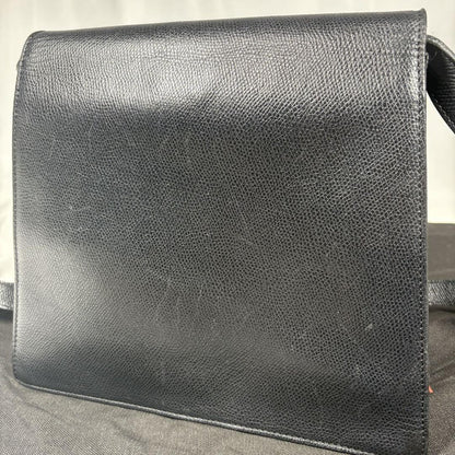 Saint Laurent Shoulder Bag Purse Y Line Leather Black Authentic