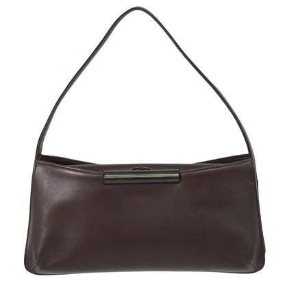 GIVENCHY Shoulder Bag Purse Hand Bag Purse Leather Brown Authentic