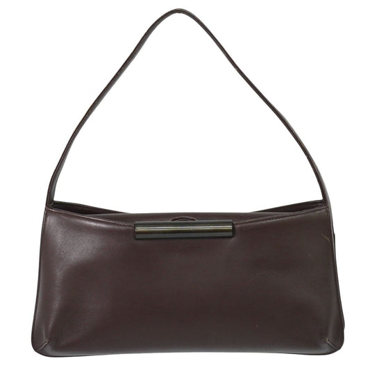 GIVENCHY Shoulder Bag Purse Hand Bag Purse Leather Brown Authentic