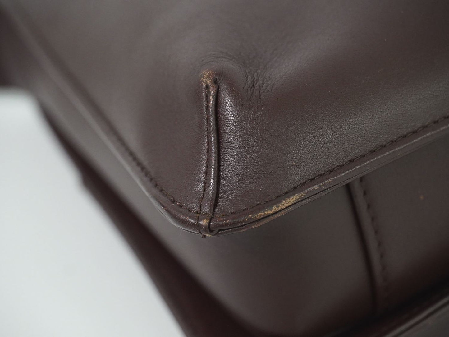 GIVENCHY Shoulder Bag Purse Hand Bag Purse Leather Brown Authentic