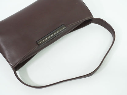 GIVENCHY Shoulder Bag Purse Hand Bag Purse Leather Brown Authentic