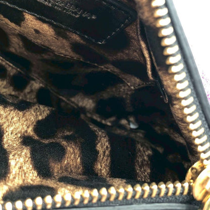 Dolce & Gabbana Shoulder Bag Purse Leopard Purple Authentic