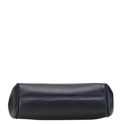 Salvatore Ferragamo VARA RIBBON Purse Shoulder bag Navy Authentic Used Women's