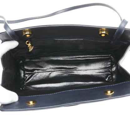 Salvatore Ferragamo VARA RIBBON Purse Shoulder bag Navy Authentic Used Women's