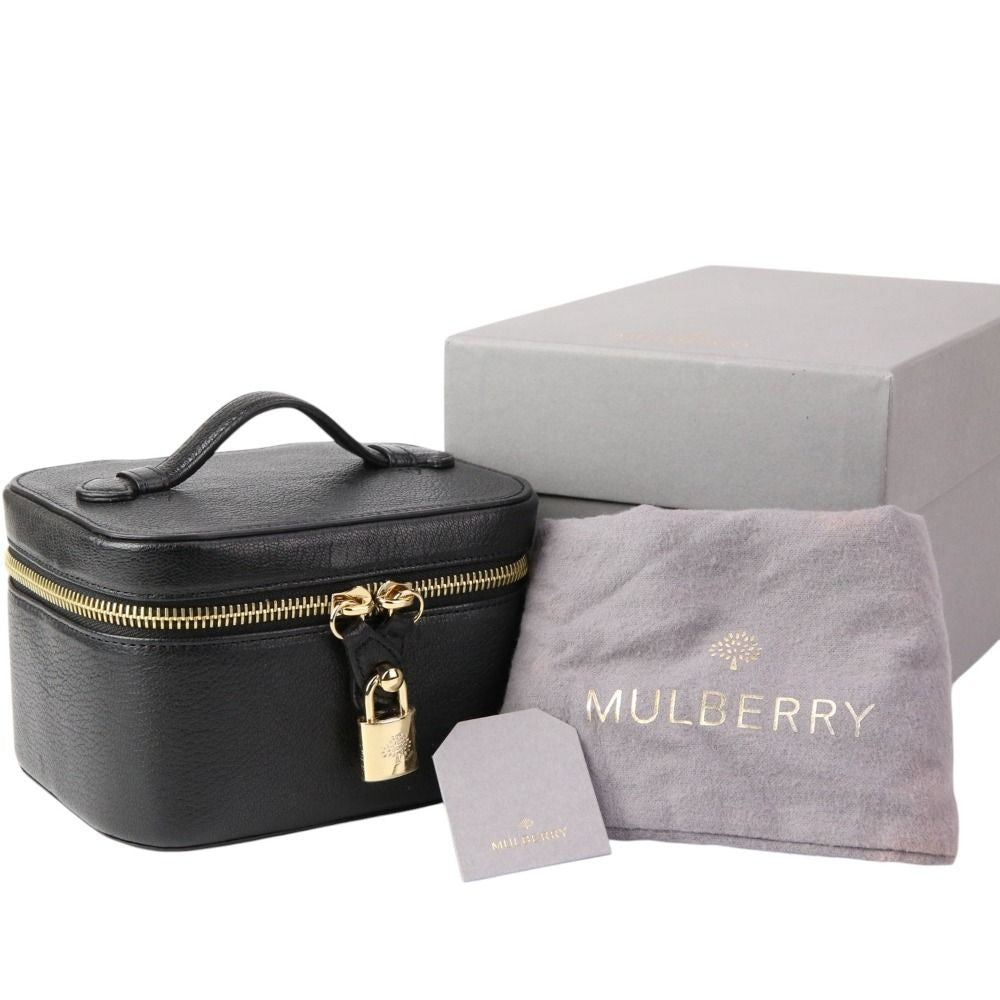 MULBERRY Vanity Bag Glossy Goat Black Authentic