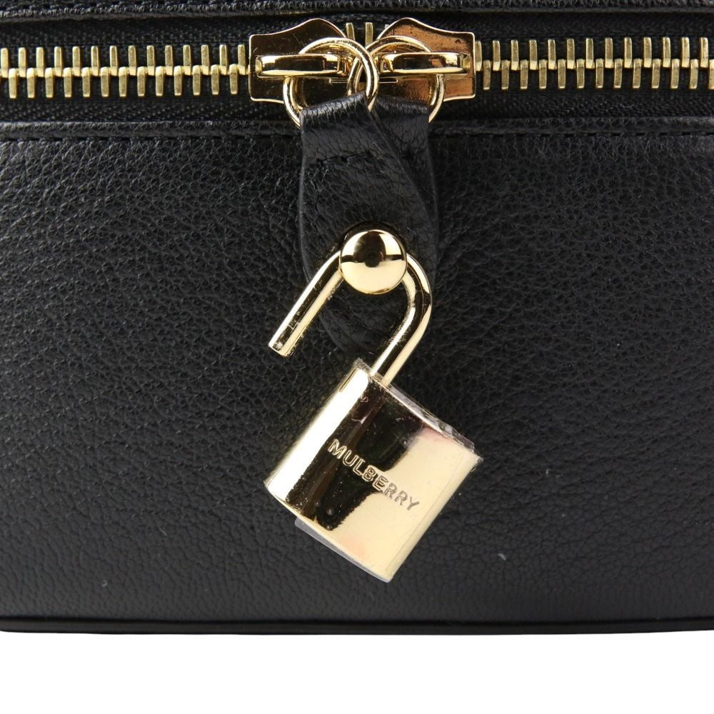 MULBERRY Vanity Bag Glossy Goat Black Authentic