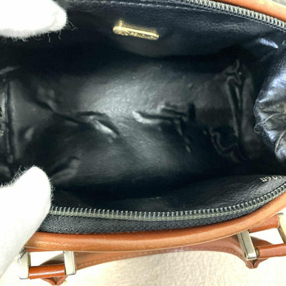 FENDI Shoulder Bag Purse FF Pecan PVC Authentic